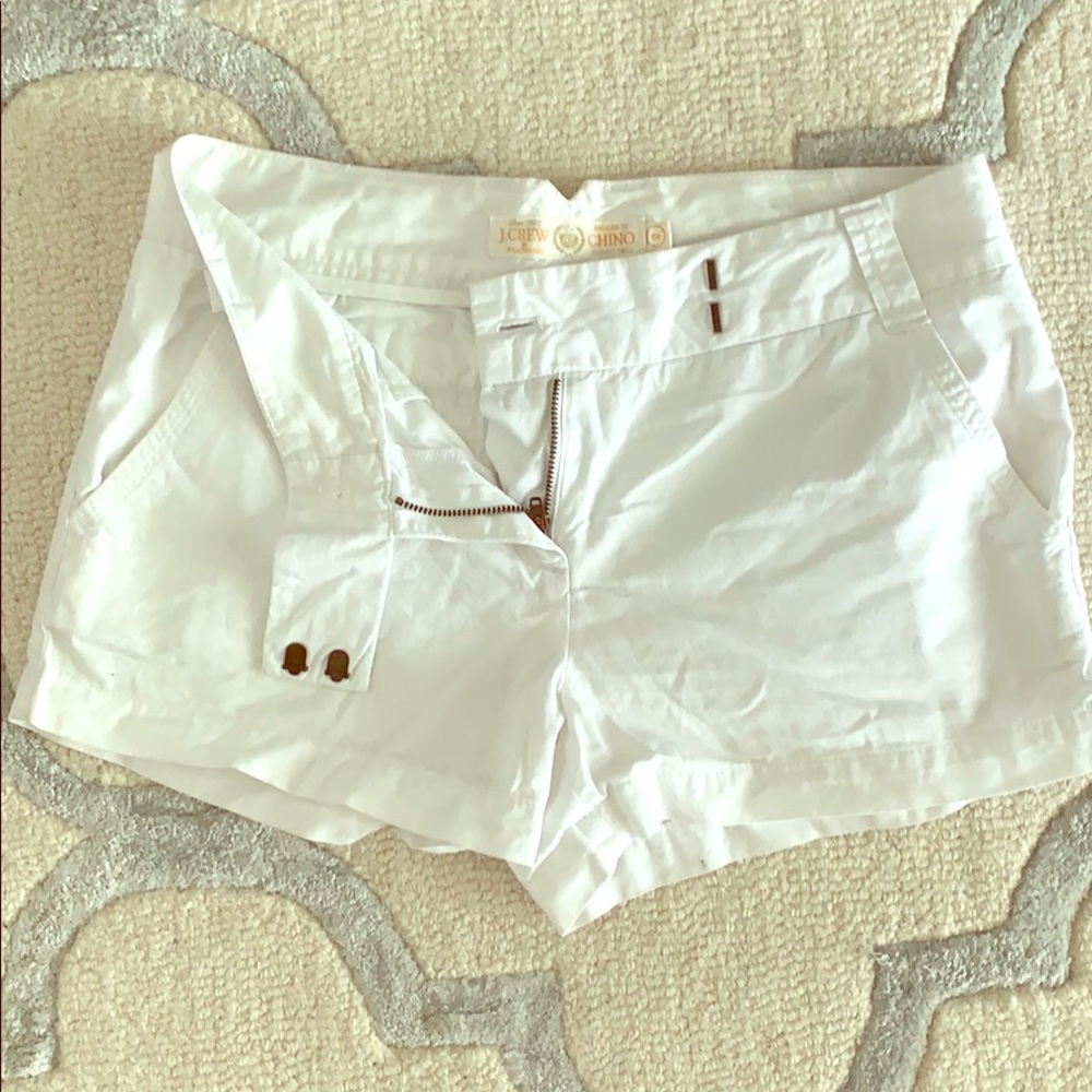 J. Crew White 4inch Shorts